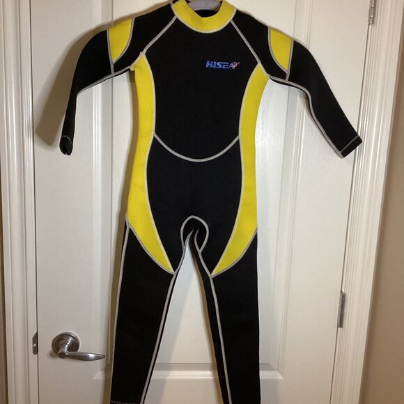 Hisea Scuba Donkey Wetsuit Kids Size 6 Long Sleeve Legs Full Suit Water Sports - Picture 1 of 7